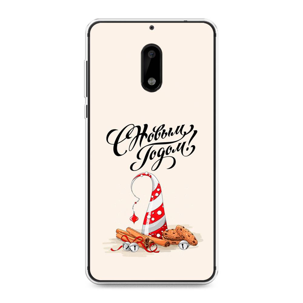 

Чехол на Nokia 6 "Подарки на Новый Год", Бежевый;красный;черный, 120350-5