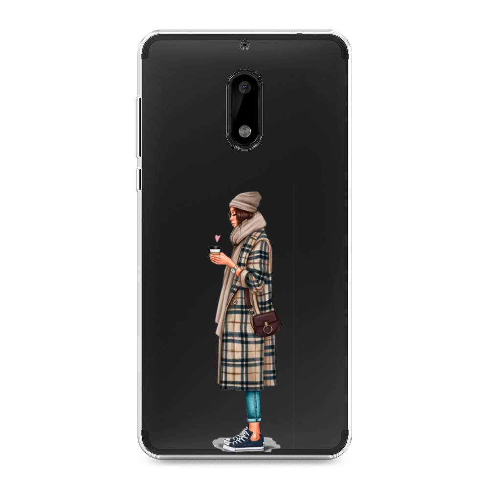 

Чехол на Nokia 6 "Утренний кофе", Коричневый;бежевый, 120350-6