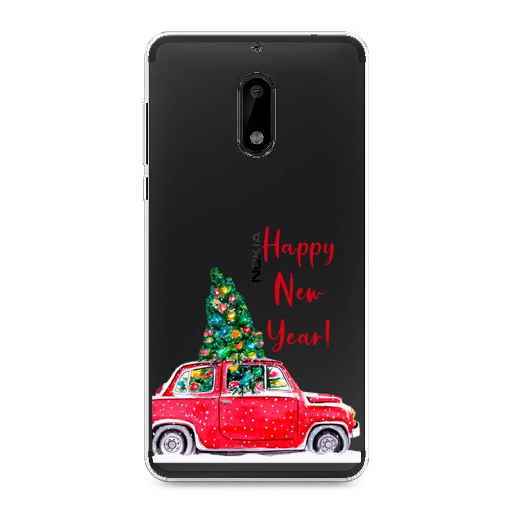 

Чехол на Nokia 6 "Happy New Year", Красный;зеленый, 120350-5