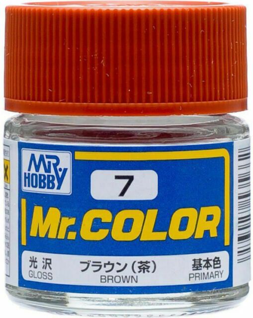 

Краска акриловая на специальном разбавителе MR.HOBBY Mr.Color Brown, глянцевая, MH-C7, Коричневый