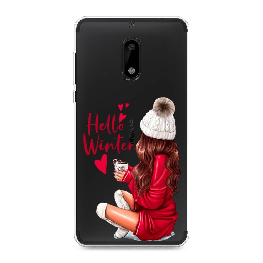 

Чехол на Nokia 6 "Hello winter", Красный;белый;коричневый, 120350-5