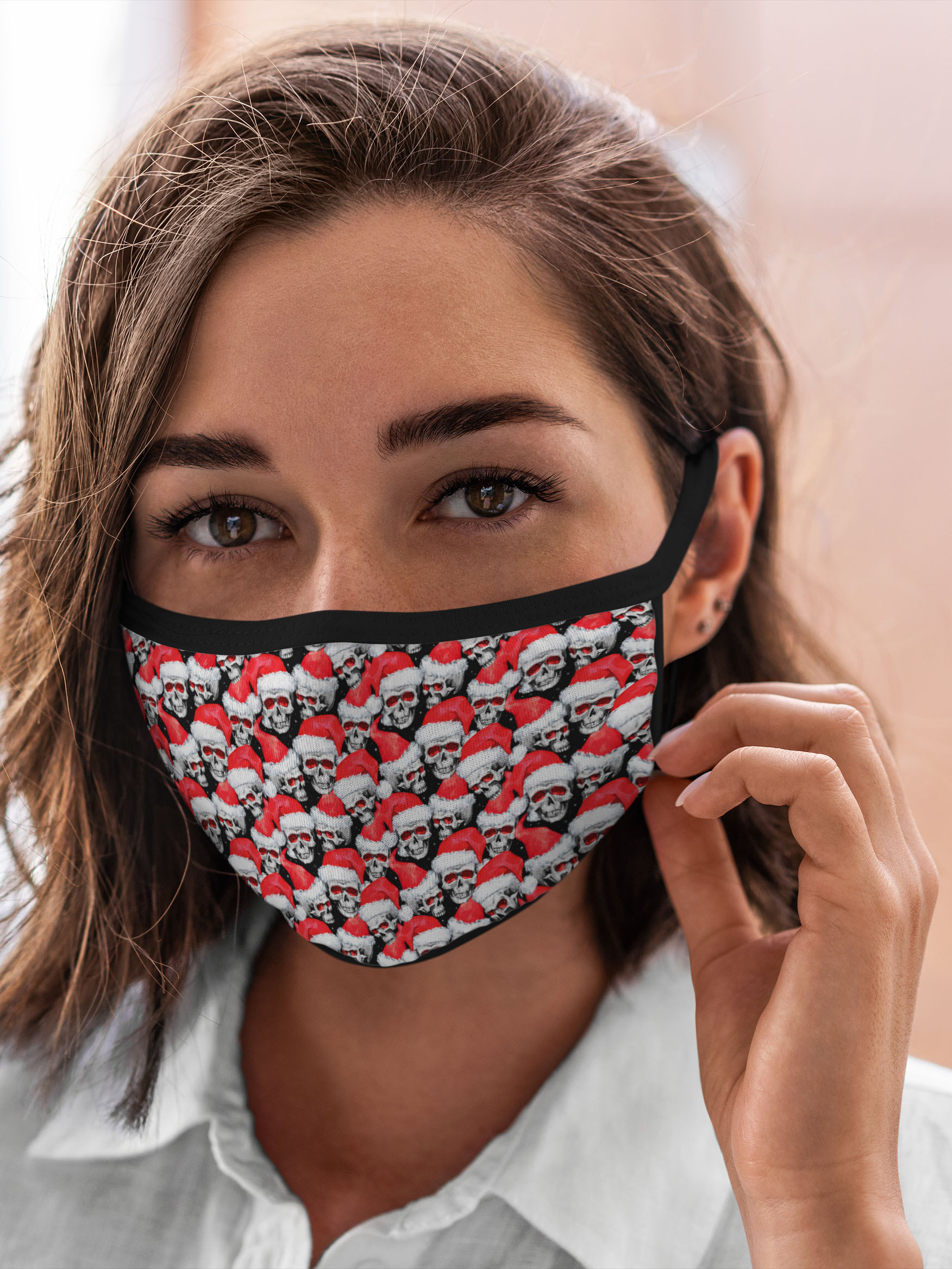 

Многоразовая маска унисекс Burnettie Новый Год Деды Морозы Черепа, Разноцветный, Новый Год Деды Морозы Черепа