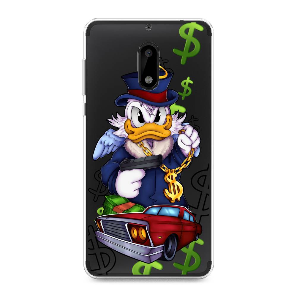 

Чехол на Nokia 6 "Scrooge McDuck with a Gold Chain", Красный;синий;белый, 120350-6
