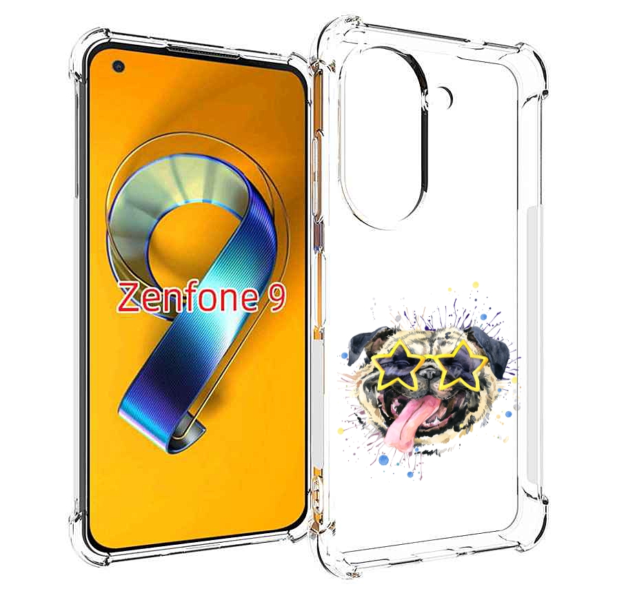 

Чехол MyPads мопс боксер для Asus Zenfone 9 (AI2202), Прозрачный, Tocco