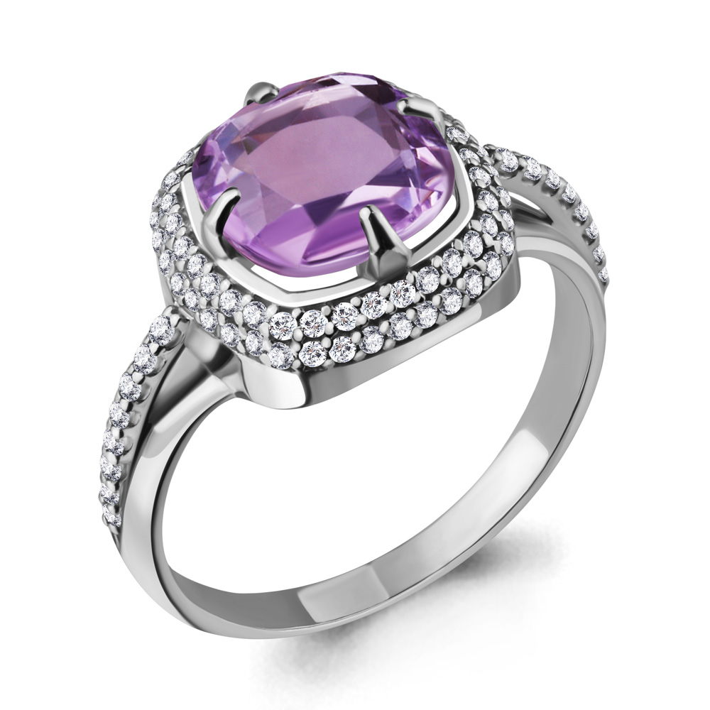 

Кольцо из серебра р. 17,5 AQUAMARINE 6548104А_925_р, 6548104А_925_р