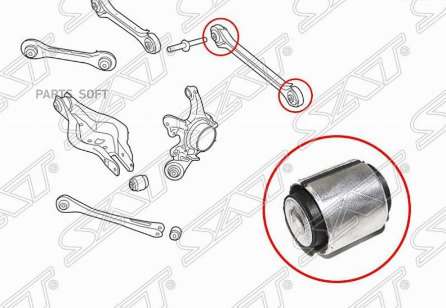 SAT ST-33326792533B Сайлентблок задней поперечной тяги BMW 1 F2 10-/BMW2 F22 12-/BMW3 F3