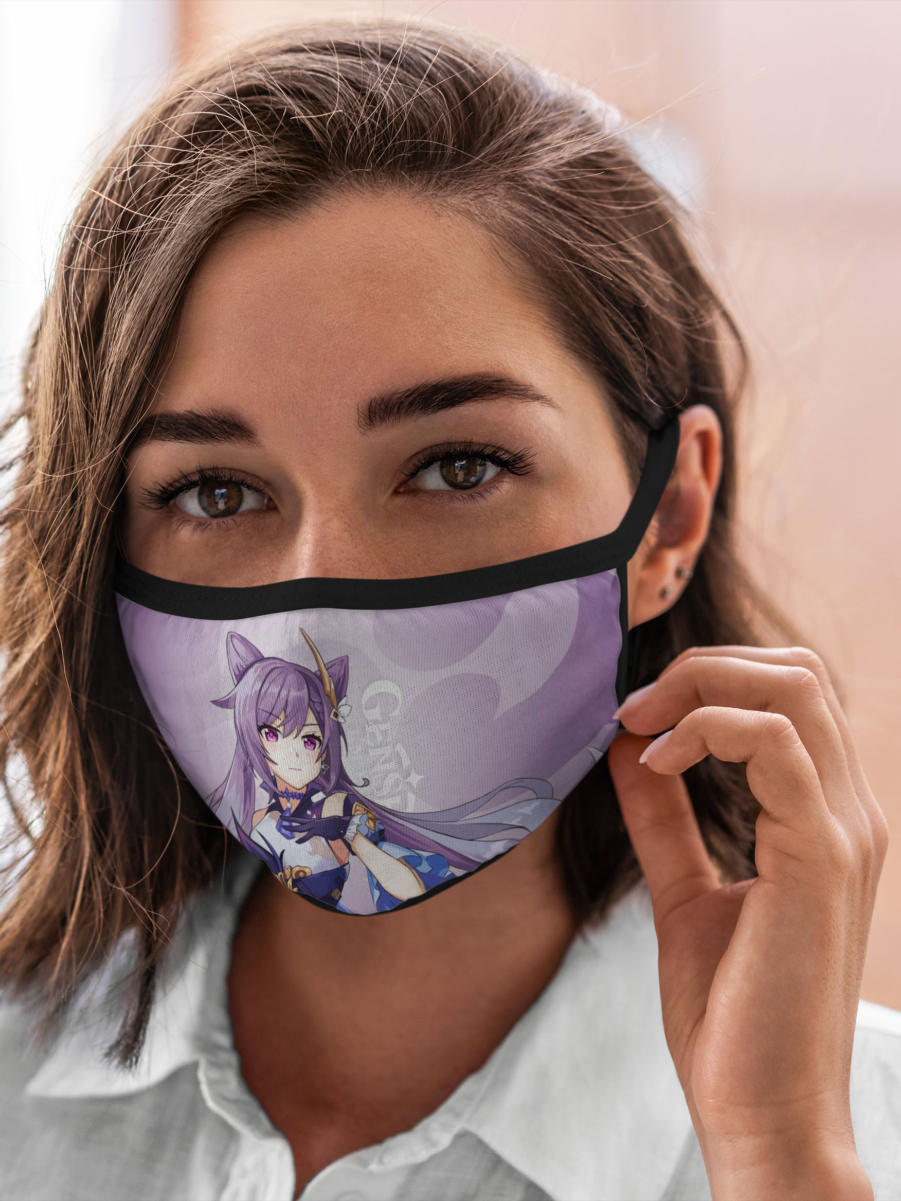

Многоразовая маска унисекс Burnettie Genshin Impact Кэ Цин, Разноцветный, Genshin Impact Кэ Цин