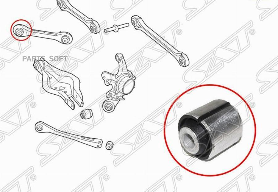 

SAT ST-33326792540B Сайлентблок задней верхней поперечной тяги BMW 1 F2 10-/BMW2 F22 12-/