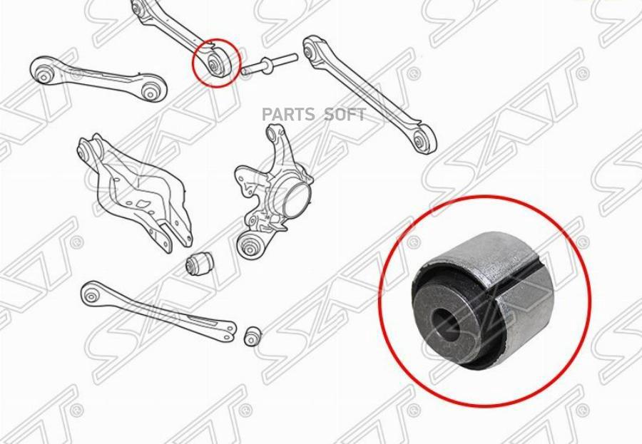 

SAT ST-33326792544B Сайлентблок задней верхней поперечной тяги BMW 1 F2 10-/BMW2 F22 12-/