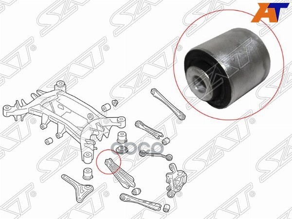 

SAT ST-33326795812B Сайлентблок задней нижней поперечной тяги BMW X3 F25 09-/X4 F26 14- 1ш