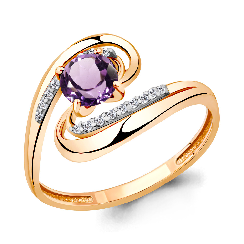 

Кольцо из серебра р. 17,5 AQUAMARINE 6520504А_925_з, 6520504А_925_з