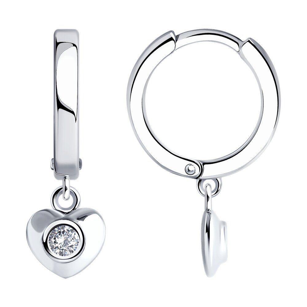 

Серьги из серебра SOKOLOV 94026627, фианит, 94026627