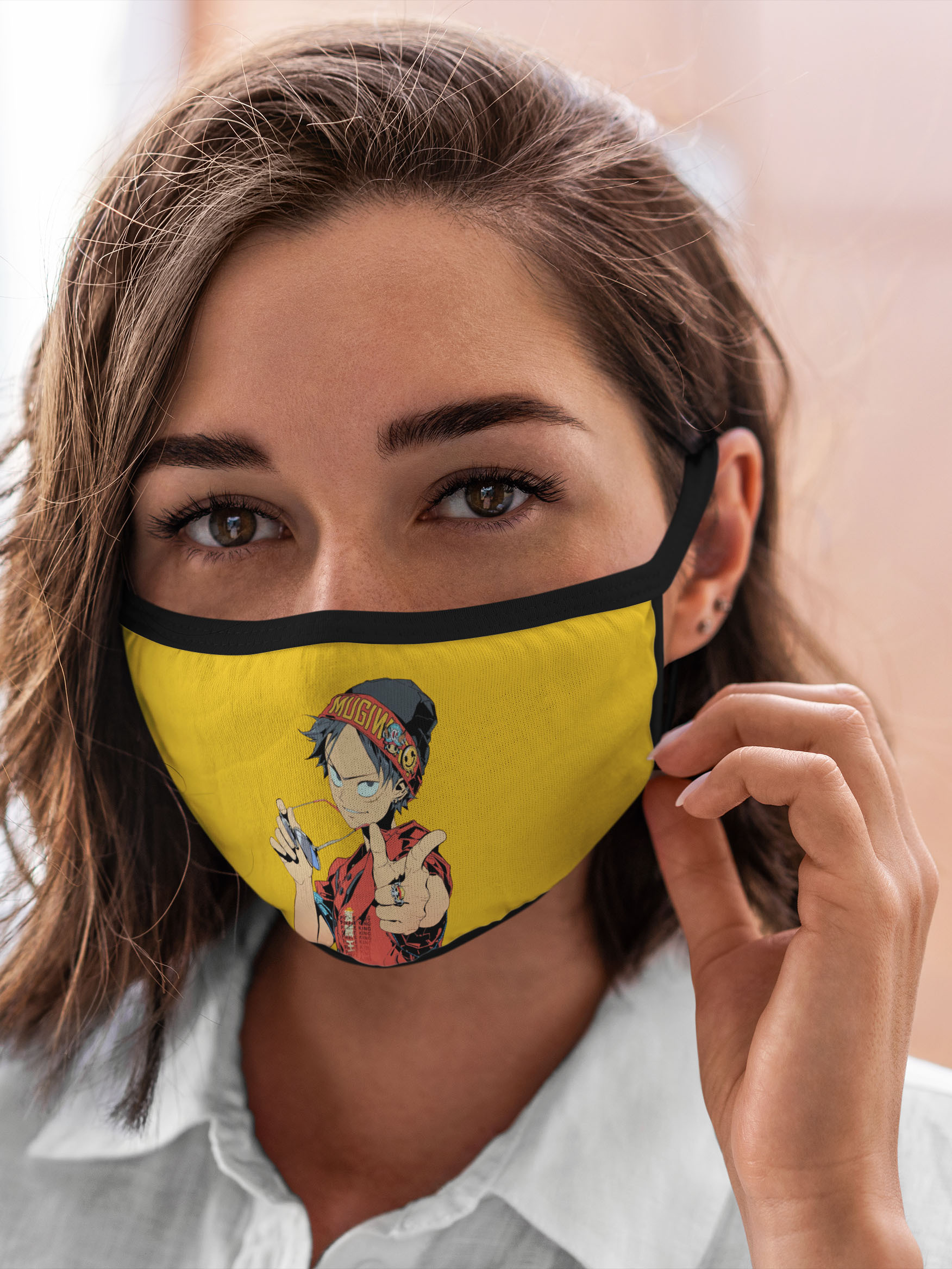 

Многоразовая маска унисекс Burnettie One Piece Luffy Луффи, Разноцветный, One Piece Luffy Луффи