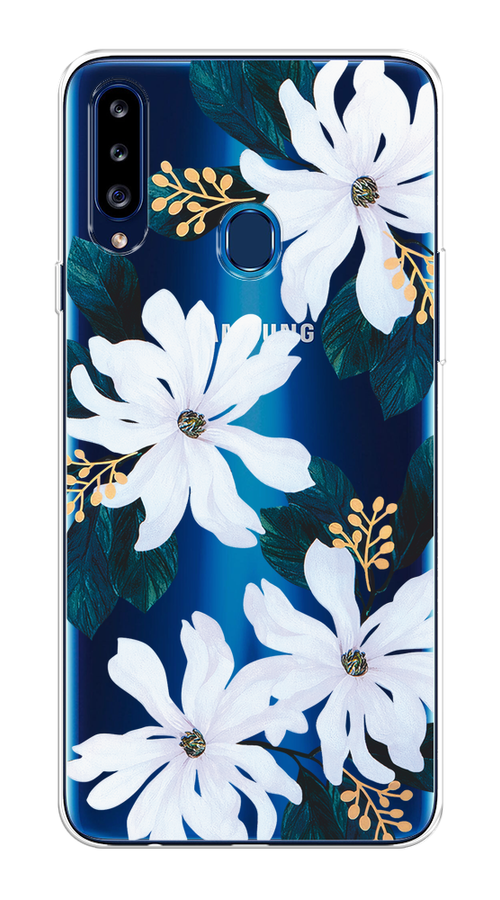 

Чехол на Samsung Galaxy A20s "Delilah Flower", Зеленый;белый, 2100850-1