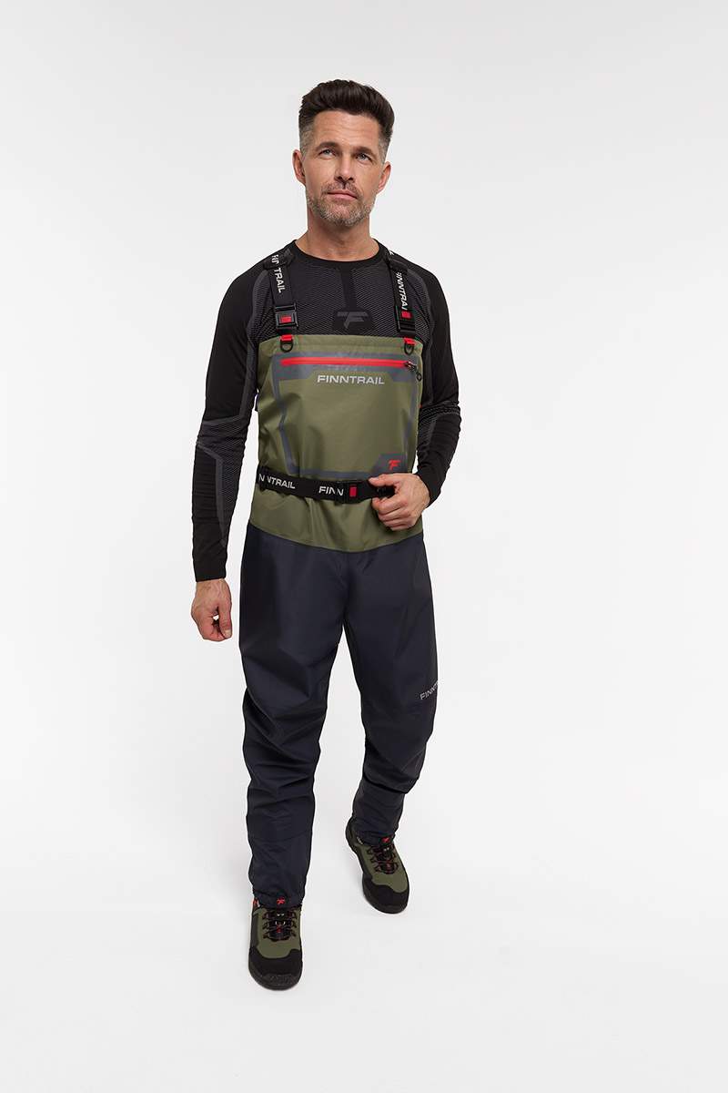 

Вейдерсы с неопреновым носком Finntrail Wademan Khaki (ML), Хаки, Wademan1524