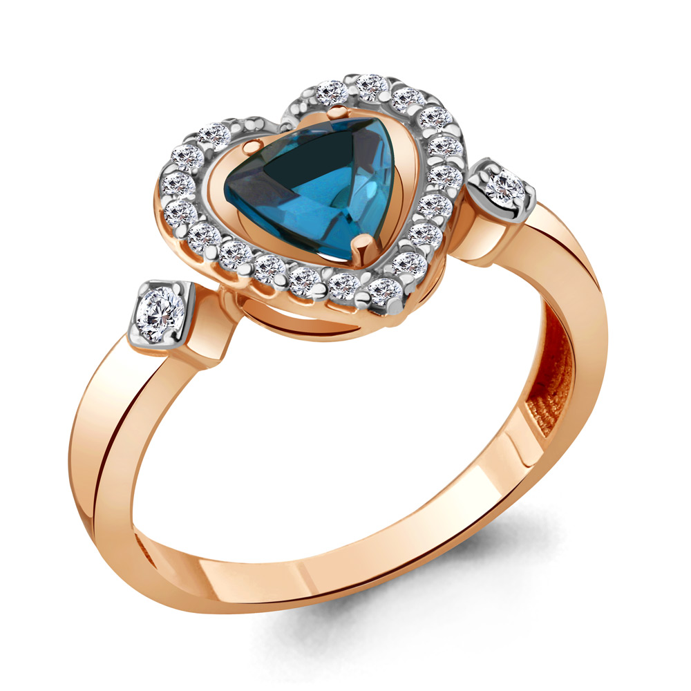 

Кольцо из серебра р. , AQUAMARINE 6916708А_925_з, 6916708А_925_з