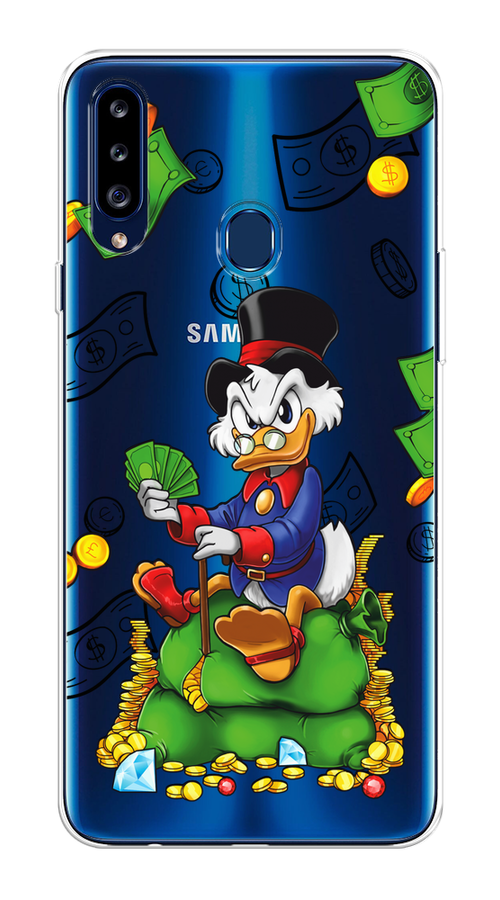 

Чехол на Samsung Galaxy A20s "Scrooge Richness", Черный;синий;зеленый, 2100850-1