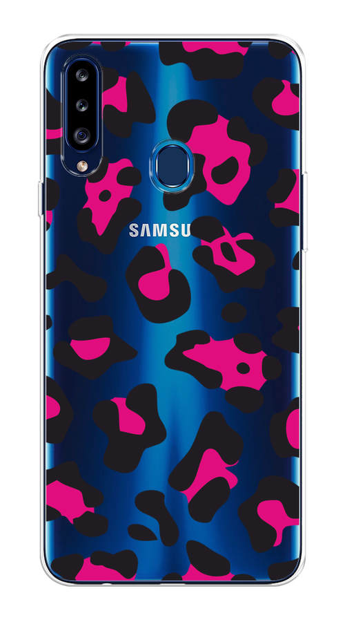 

Чехол на Samsung Galaxy A20s "Pink cow spots", Черный;розовый, 2100850-1