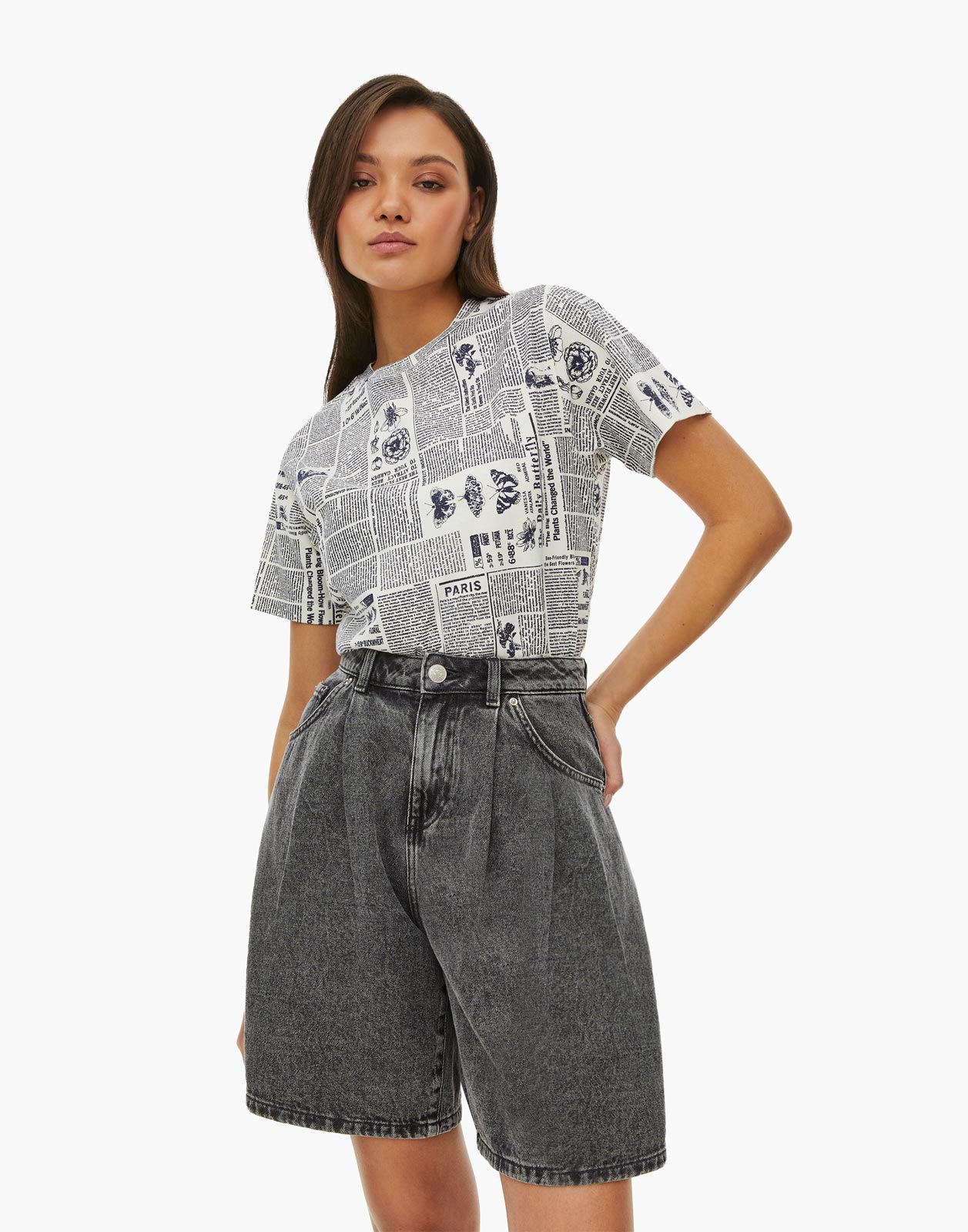 

Футболка женская Gloria Jeans GKT019486 серая M, Серый, GKT019486