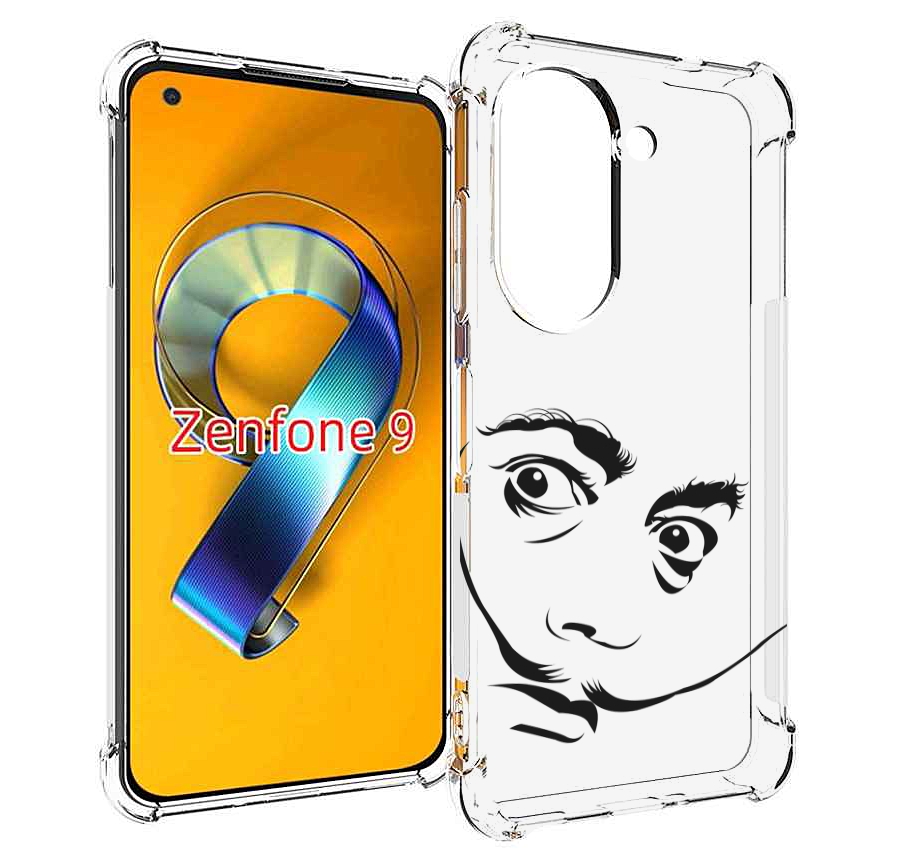 Чехол MyPads мужчина с длинными усами для Asus Zenfone 9 (AI2202)