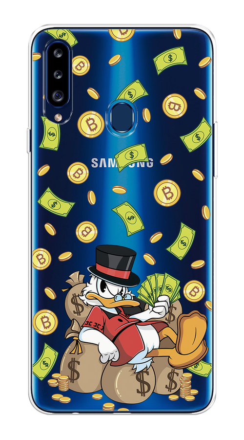 

Чехол на Samsung Galaxy A20s "Скрудж Макдак в красном", Красный;черный;коричневый;прозрачный, 2100850-1