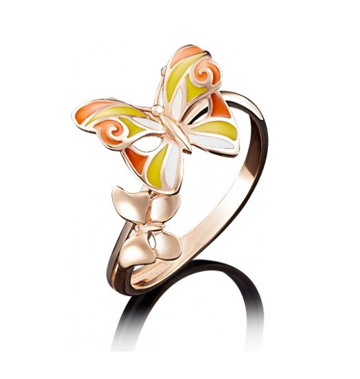 

Кольцо из красного золота с эмалью р. , PLATINA jewelry 01-4787-01-000-1110-25, 01-4787-01-000-1110-25