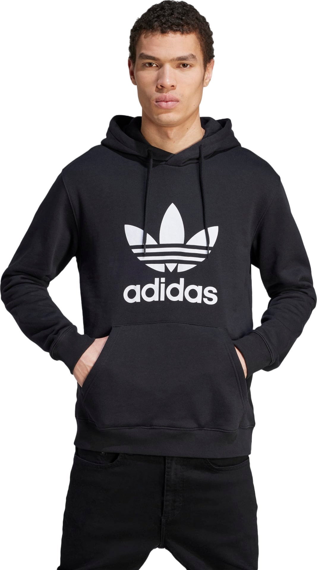 Худи мужское Adidas TREFOIL HOODY черное XL