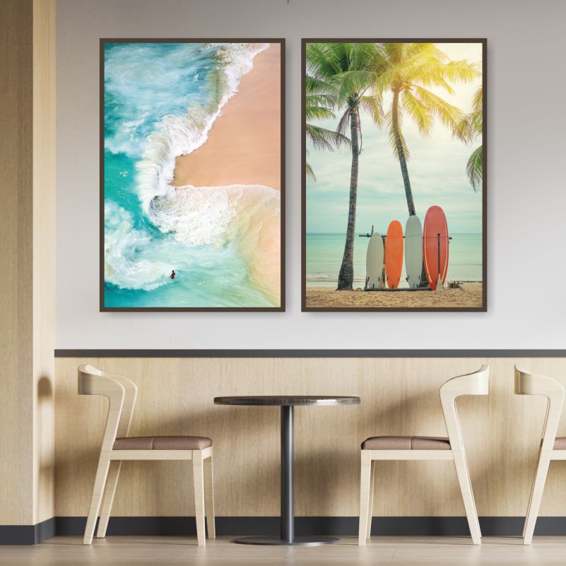 

Набор постеров ПолиЦентр из 2 шт на стену Лето Море Природа 60х90 см, Наборх2ЛетоМореПриродаТип1