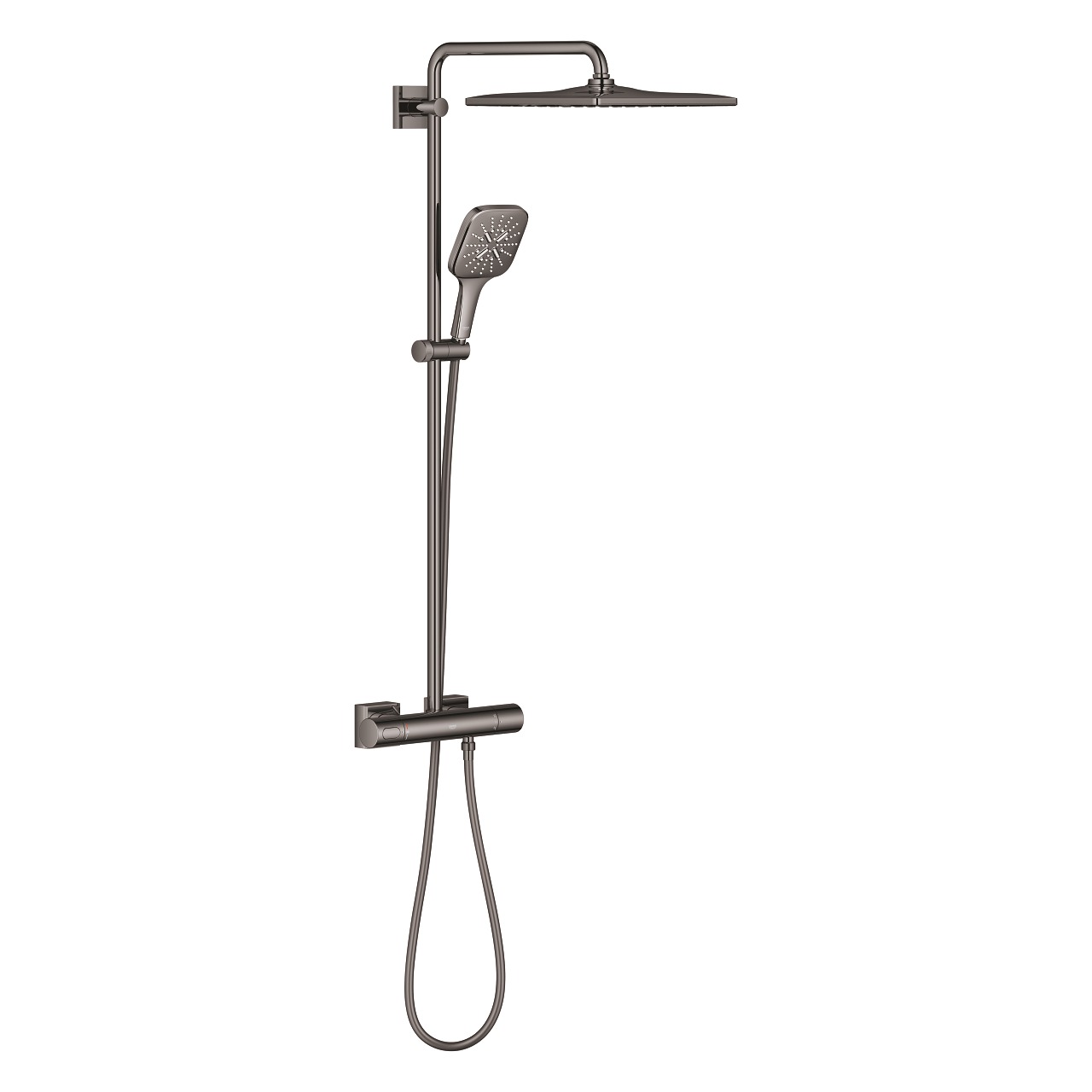 

Душевая система GROHE Rainshower SmartActive 310, темный графит глянец (26837A00), Черный