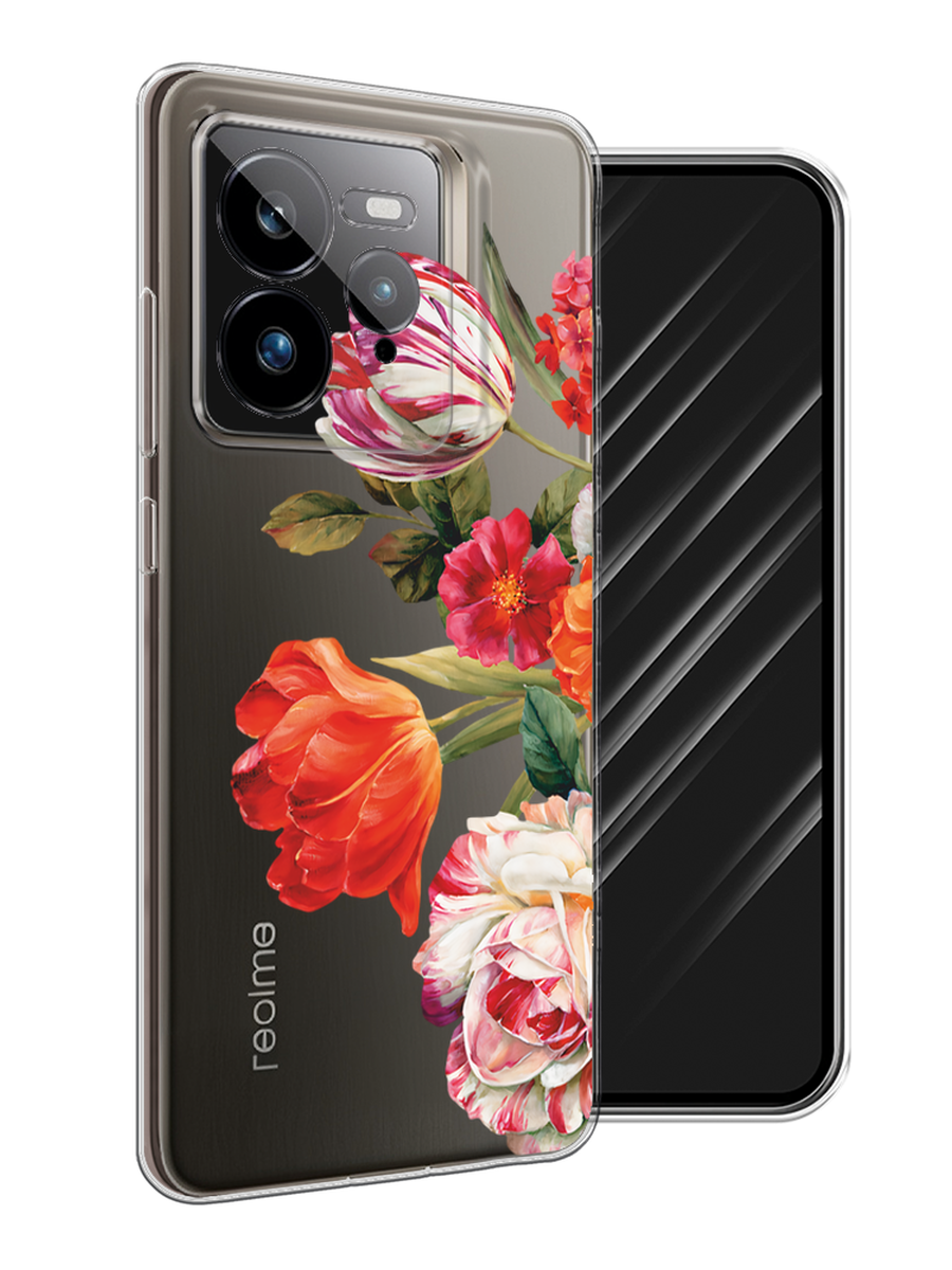 

Чехол Awog на Realme GT 7 Pro "Весенний букет", Красный;розовый;зеленый, 2518950-1