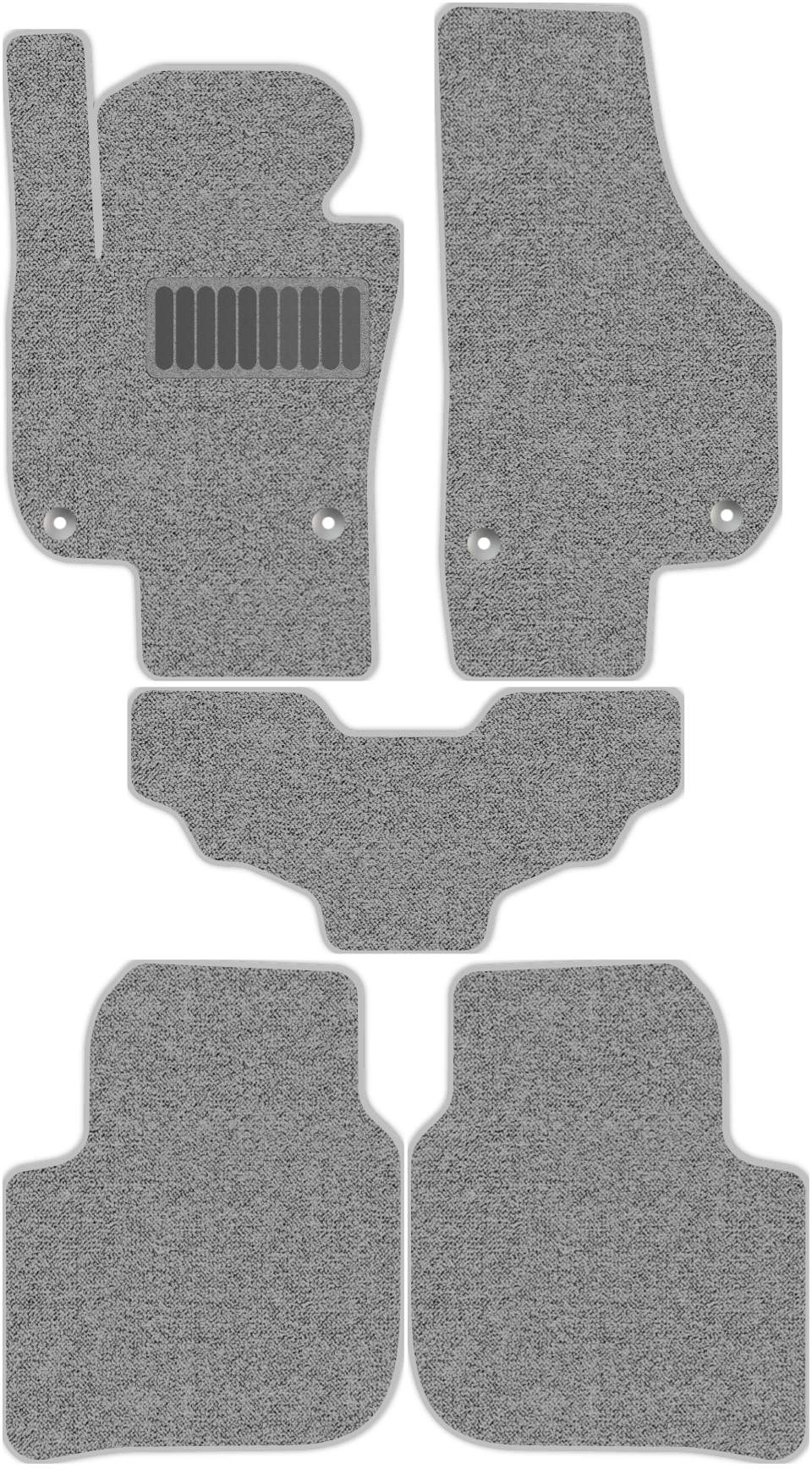 

Коврики в салон Комфорт для Skoda Superb 2 2008 - 2015, 5 шт. серый, текстиль, 4407-S5YLT-D