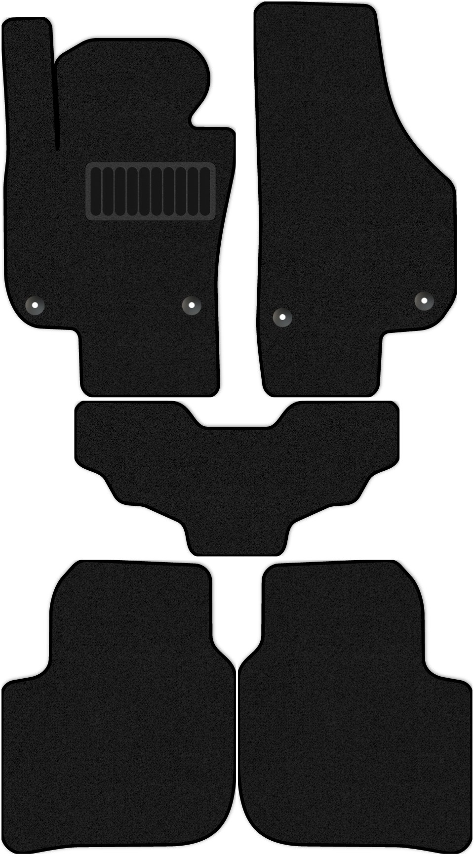 фото Коврики текстильные allmone стандарт для skoda superb ii 2008 - 2015