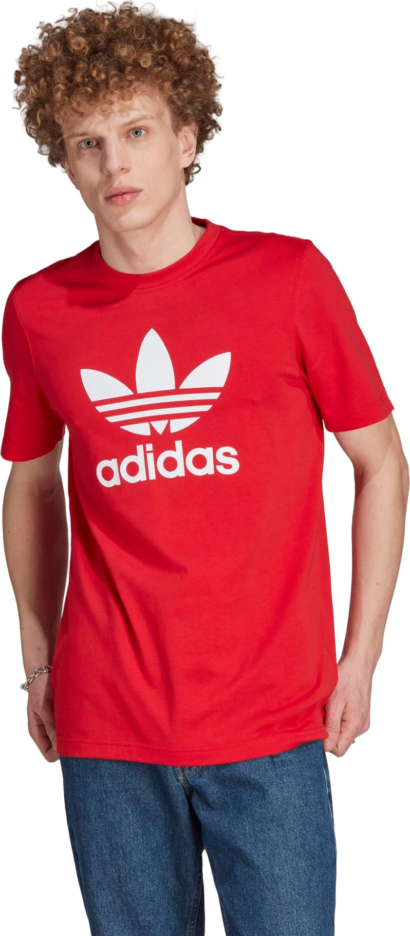 Футболка мужская Adidas TREFOIL T-SHIRT красная 2XL adidas красный