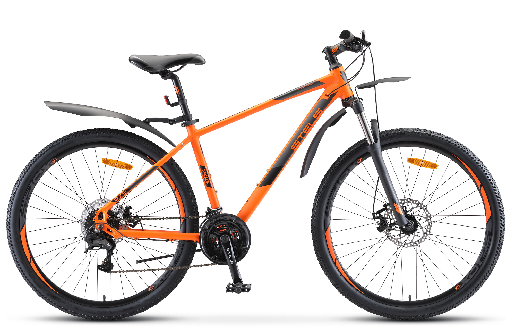 

Велосипед STELS NAVIGATOR 745MD 2024 27.5" оранжевый рама 17", NAVIGATOR 745MD