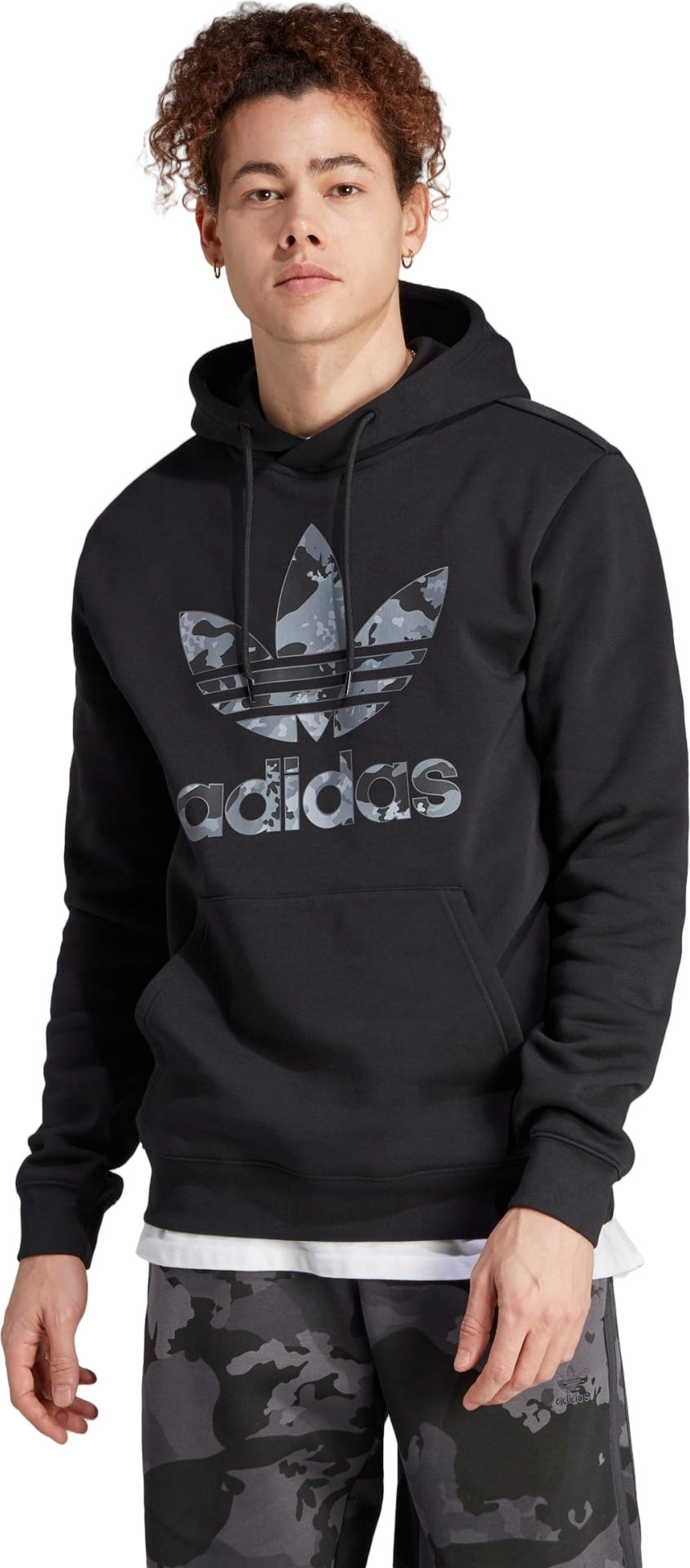 Худи унисекс Adidas Sweatshirt Adidas CAMO INFILL HDY черное 2XL Китай черный