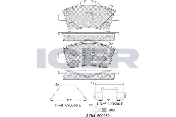 

Колодки дисковые передние Volvo XC90 II/S90 II/V90 II 14> 182329, 182329 колодки дисковые передние Volvo XC90 II/S90 II/V90 II 14>