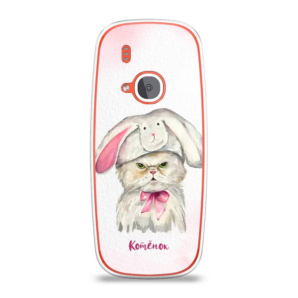 

Чехол на Nokia 3310 (2017) "Мой котёнок", Розовый;серый, 120550-1