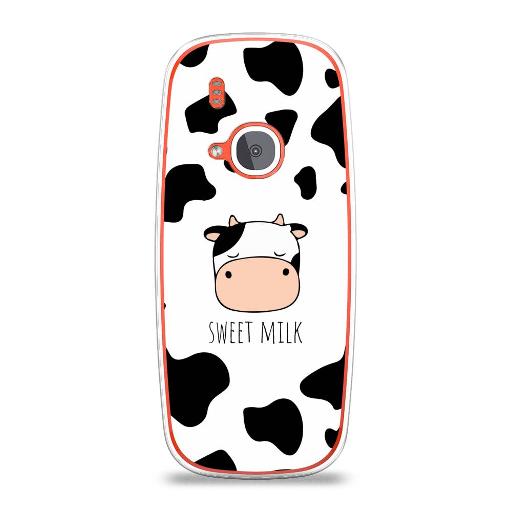 

Чехол на Nokia 3310 (2017) "Sweet milk", Розовый;белый;черный, 120550-1