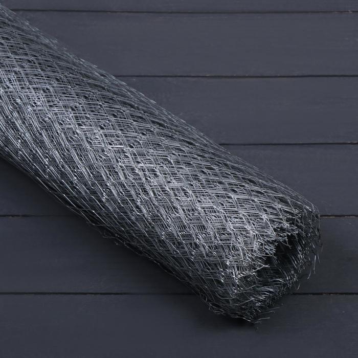 

Сетка оцинкованная ЦПВС, мягкая, 1 × 10 м, ячейка 10 × 10 мм, d = 0,5 мм, металл