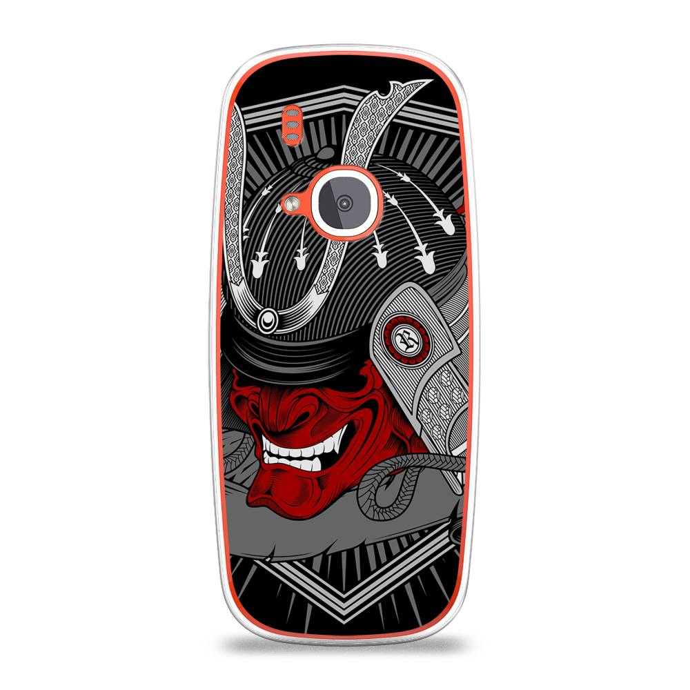 

Чехол на Nokia 3310 (2017) "Красная маска самурая", Белый;красный;черный, 120550-4