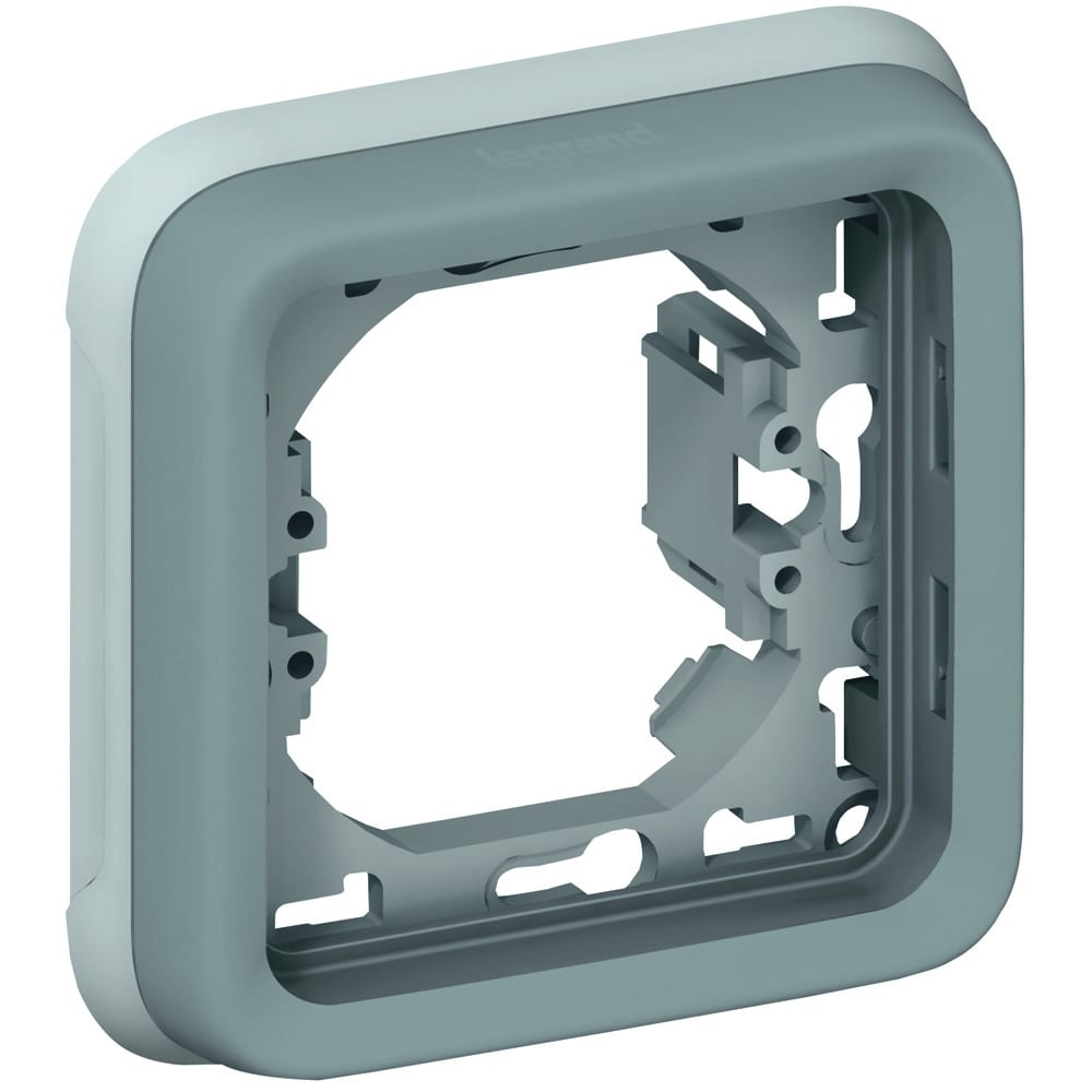 

Рамка Legrand 1-м Plexo с суппортом, серая Leg 069681 125009