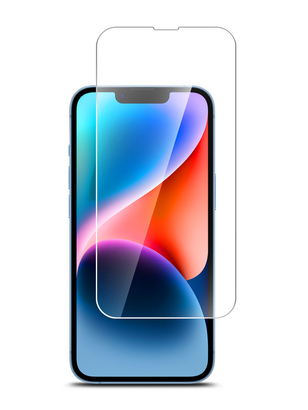 

Защитное стекло для Apple iPhone 14 гибридное прозрачное, Apple iPhone 14