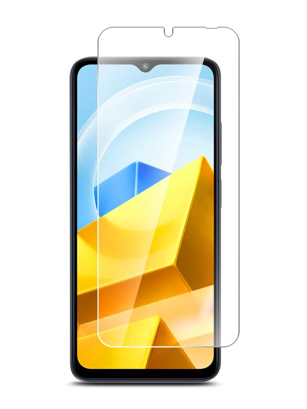 

Защитное стекло для Xiaomi POCO M5 гибридное прозрачное, Xiaomi POCO M5
