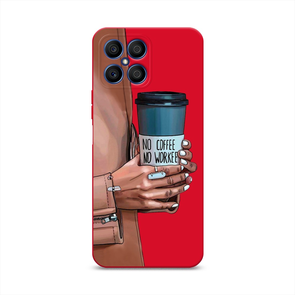 

Чехол Awog на Honor X8 "No coffee", Синий;бежевый;коричневый, 6107653-1