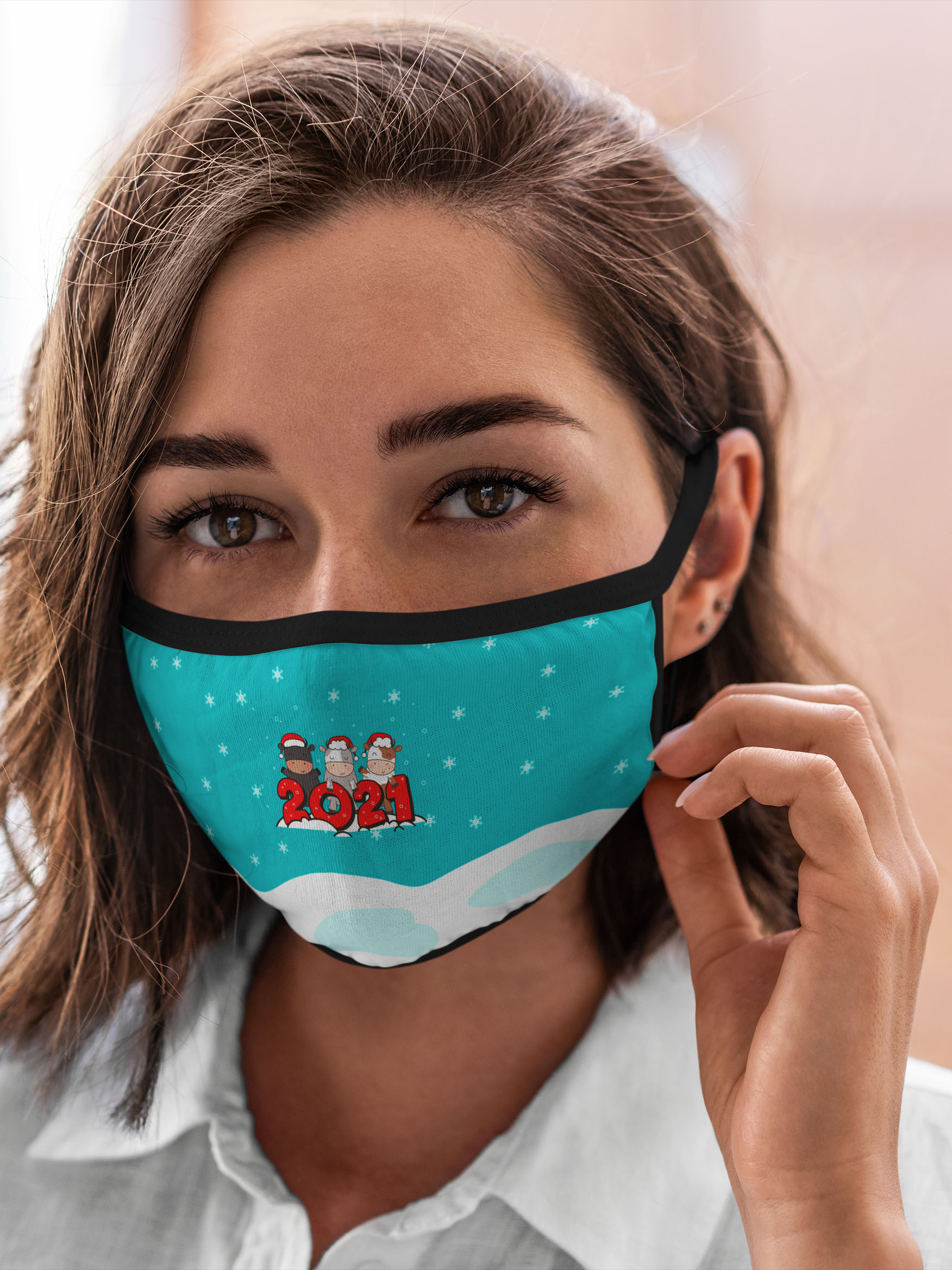 

Многоразовая маска унисекс Burnettie Новый Год 2021 Быка, Разноцветный, Новый Год 2021 Быка