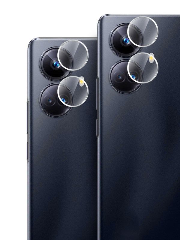 

Защитное стекло для Realme 10 Pro+ на камеру 2 шт гибридное прозрачное, Realme 10 Pro+