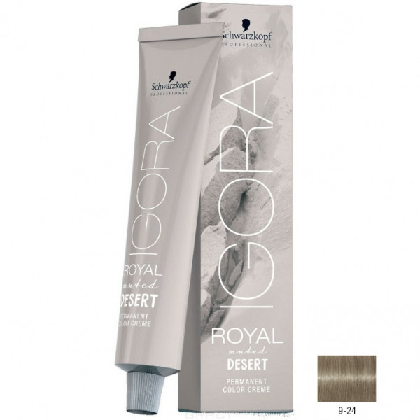 

Краска Schwarzkopf Professional Igora 9-24 блондин пепельный бежевый 60 мл, Блонд;пепельный