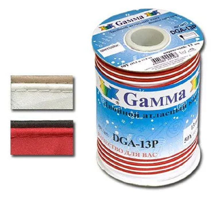 

Кант Gamma двойной, 13 мм, 45,5+-2,5 м, 080/012 черный/желтый