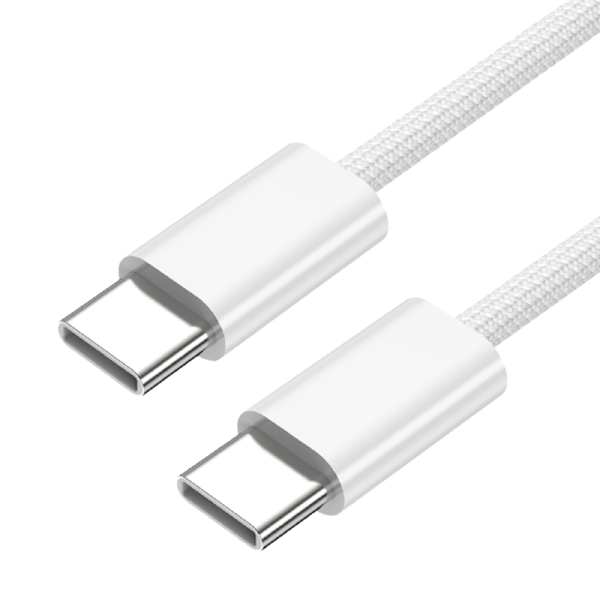 Кабель Stellarway USB-C/USB-C 3А 0,5м нейлоновый белый