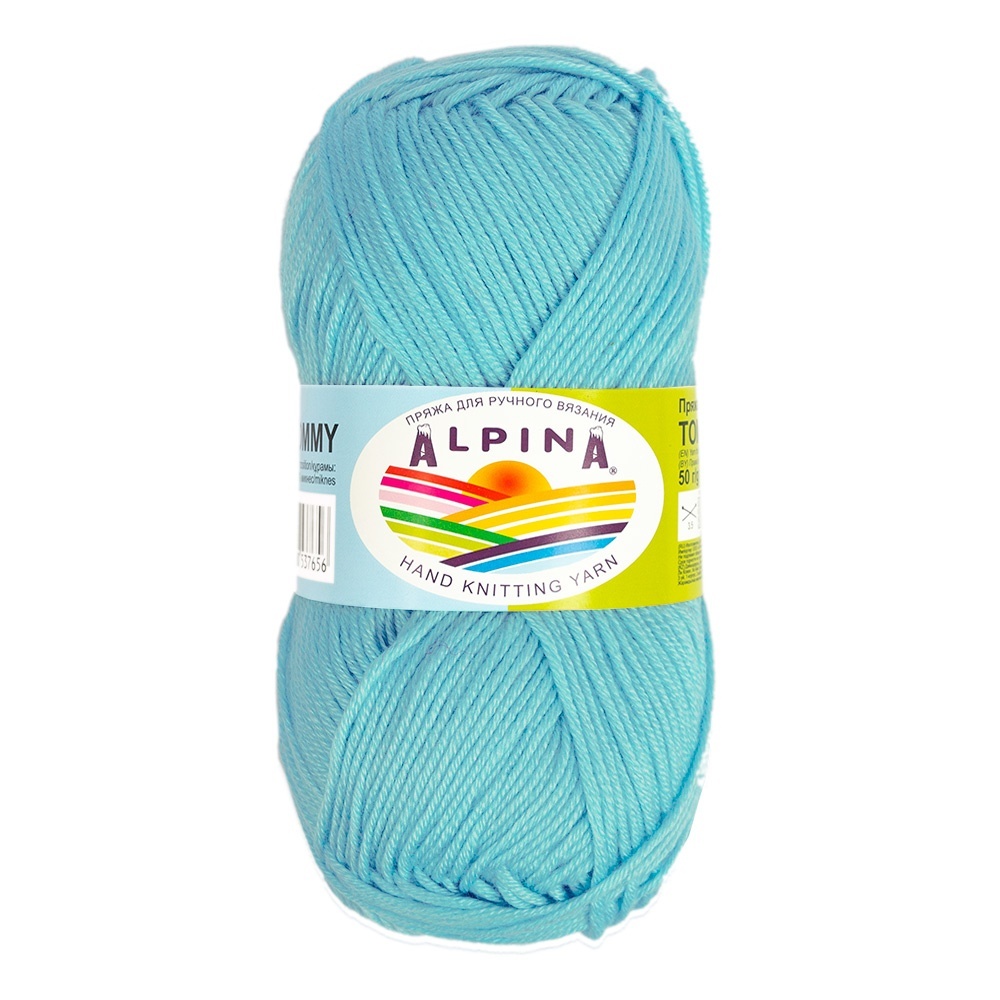 

Пряжа Alpina Tommy, 100% микнес, 10 шт по 50 г, 138 м, цвет 029 светло-бирюзовый